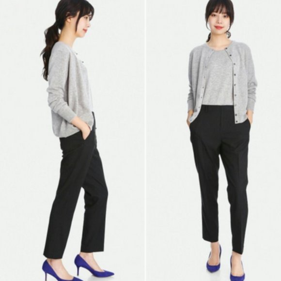UNIQLO Smart Style Ankle Length Pants (Black XS) - Picture 1 of 5